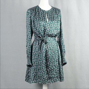 Jason Wu Mini Rose Floral Dress in Malachite Multi